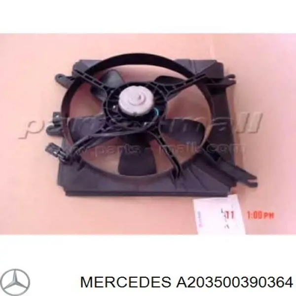 A203500390364 Mercedes радіатор охолодження двигуна