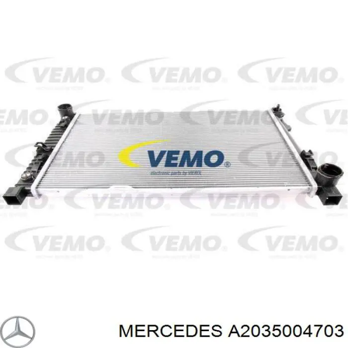 Радіатор основний Mercedes A2035004703 ціна, від 100.22 USD