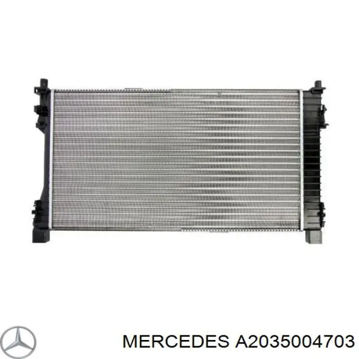 Купити A2035004703 Mercedes Радіатор двигуна