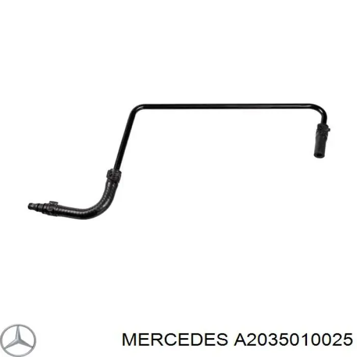 Шланг розширювального бачка, верхній Mercedes A2035010025 ціна, від 38.99 USD