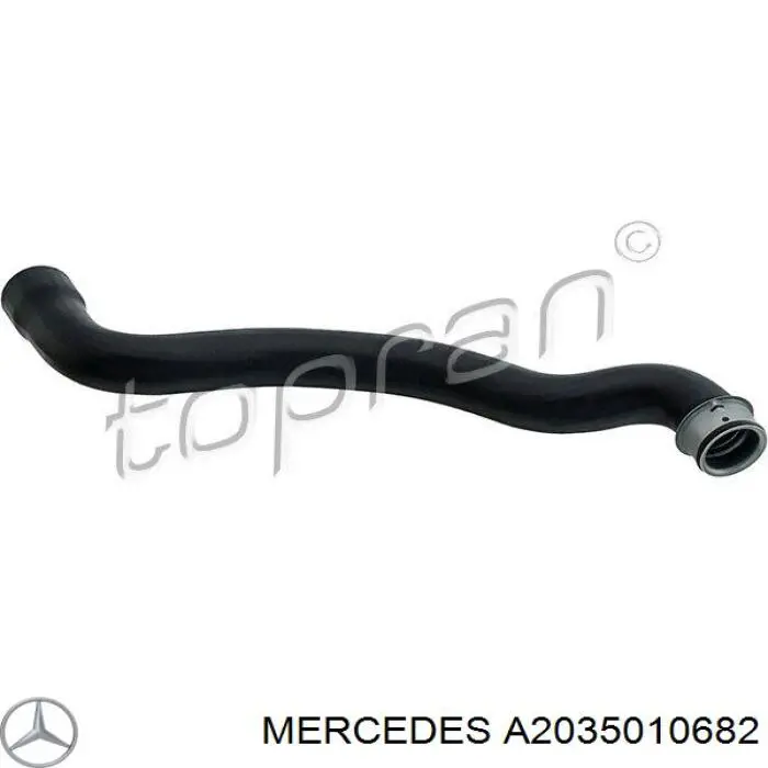 A2035010682 Mercedes шланг/патрубок радіатора охолодження, нижній