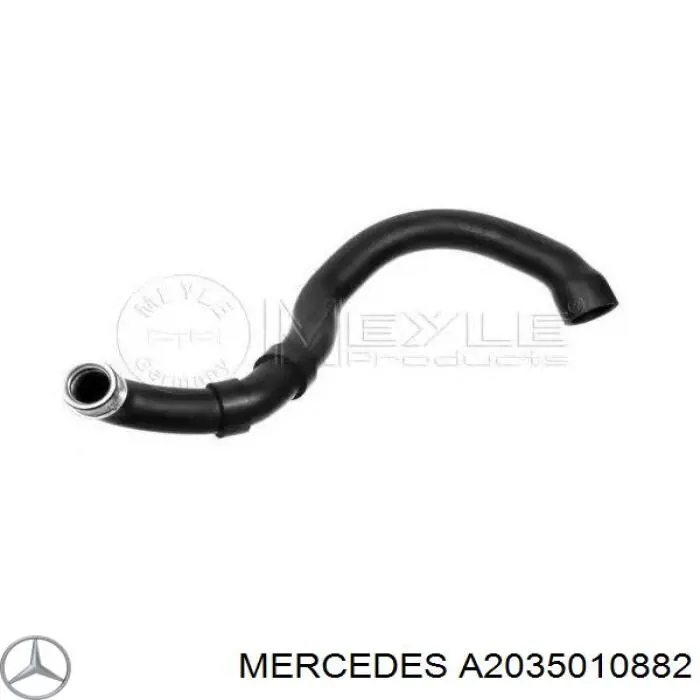 A2035010882 Mercedes шланг/патрубок радіатора охолодження, верхній