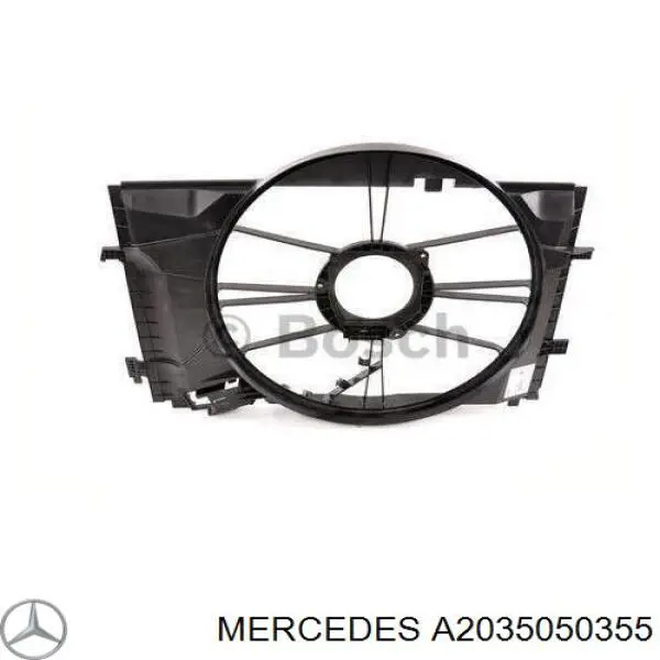 Дифузор (кожух) радіатора охолодження на Mercedes SLK-Class (R171)
