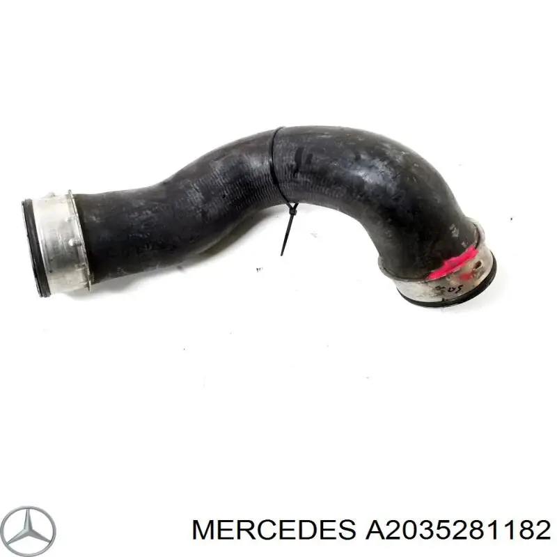 Шланг/патрубок интеркуллера Mercedes A2035281182 ціна, від 12.67 USD