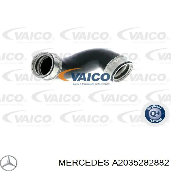 Купити A2035282882 Mercedes Шланг/патрубок интеркуллера
