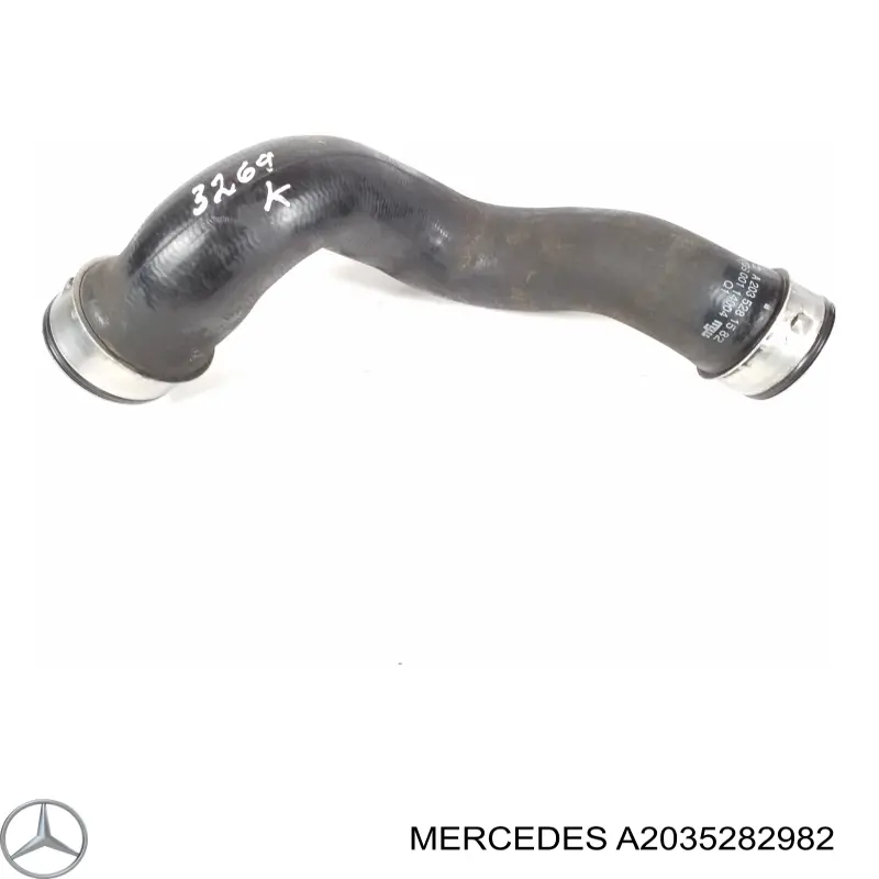 Шланг/патрубок интеркуллера A2035282982 Mercedes