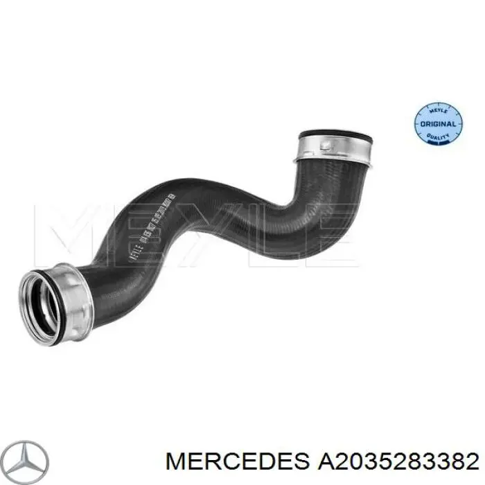 Шланг/патрубок інтеркуллера Mercedes A2035283382 ціна, від 27.92 USD