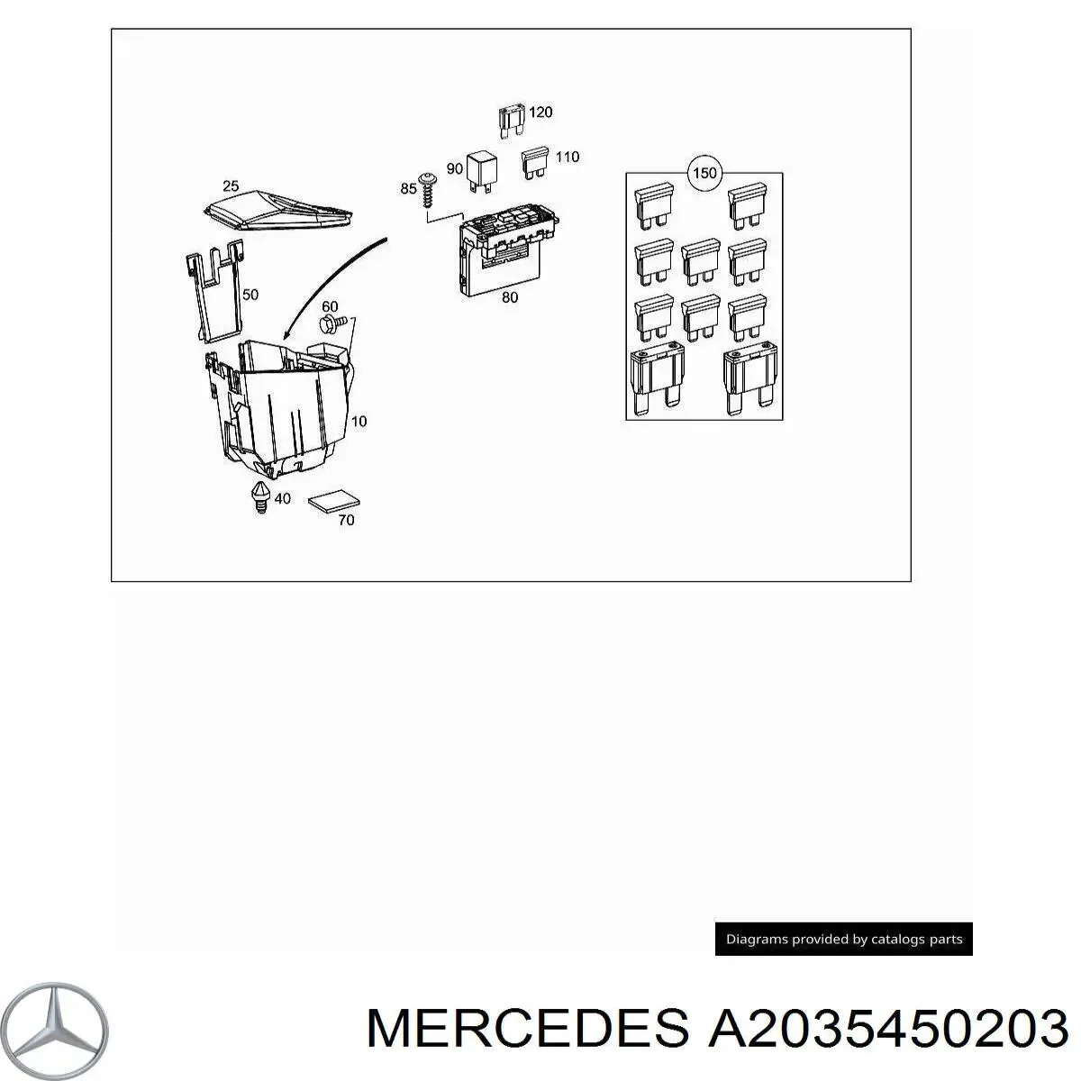 A2035451403 Mercedes 