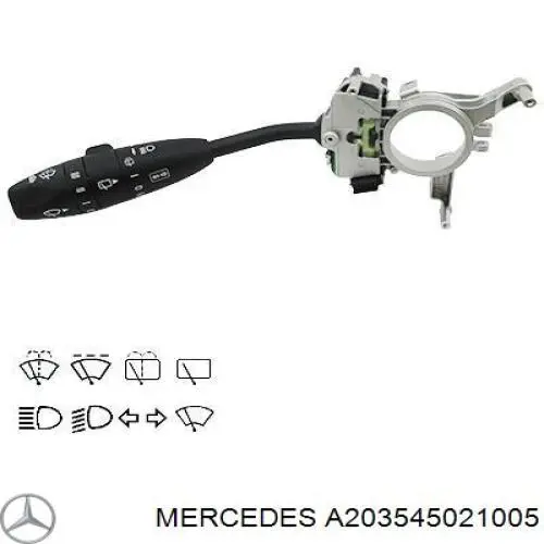 Перемикач підрульовий, лівий Mercedes A203545021005 ціна, від 21.80 USD
