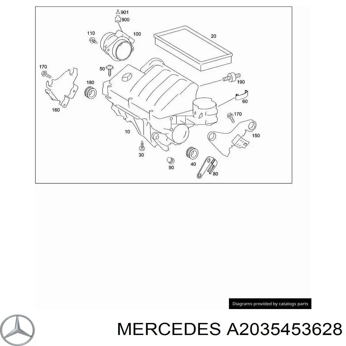  Mercedes A2035453628 ціна, від 56.88 USD