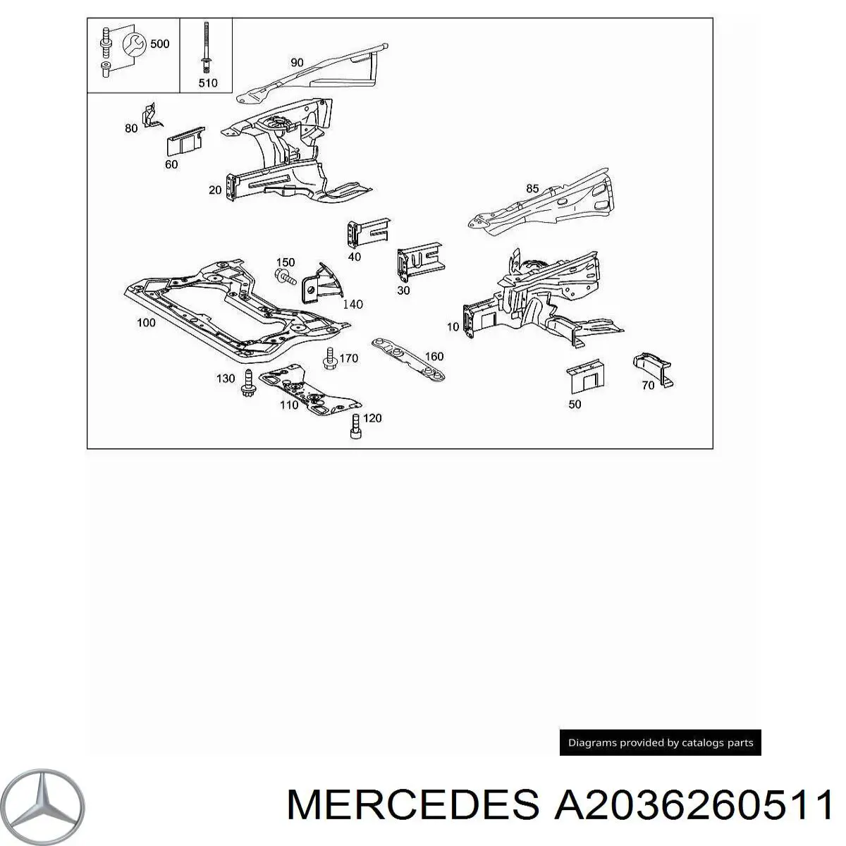 A2036260511 Mercedes 