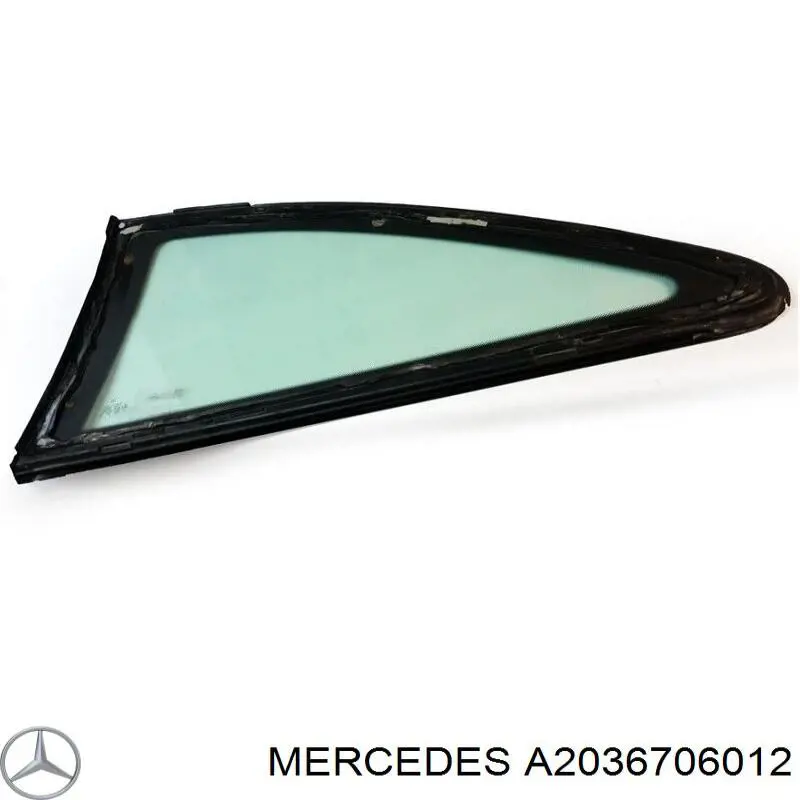A2036706012 Mercedes Стукло багажника, праве