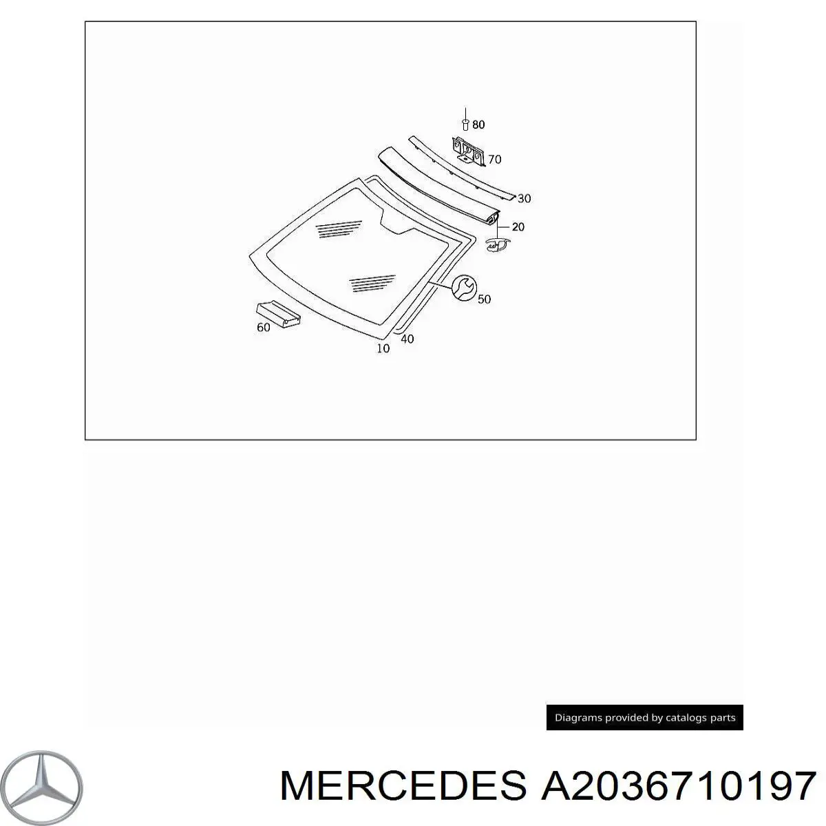  Mercedes A2036710197 ціна, від 2.80 USD
