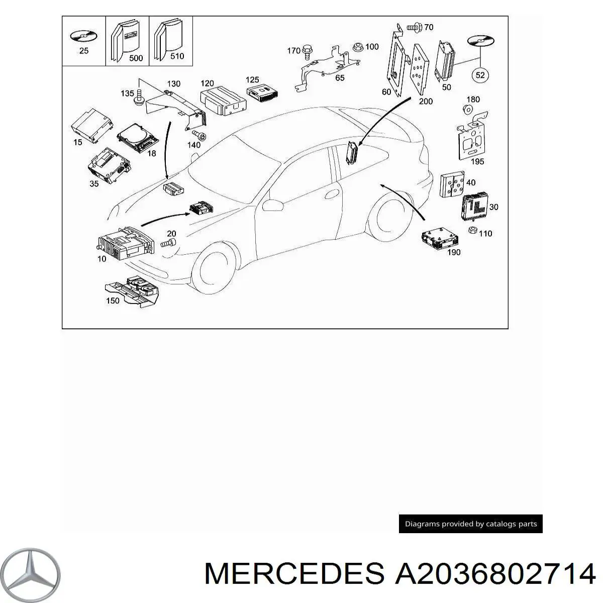 A2036802714 Mercedes 