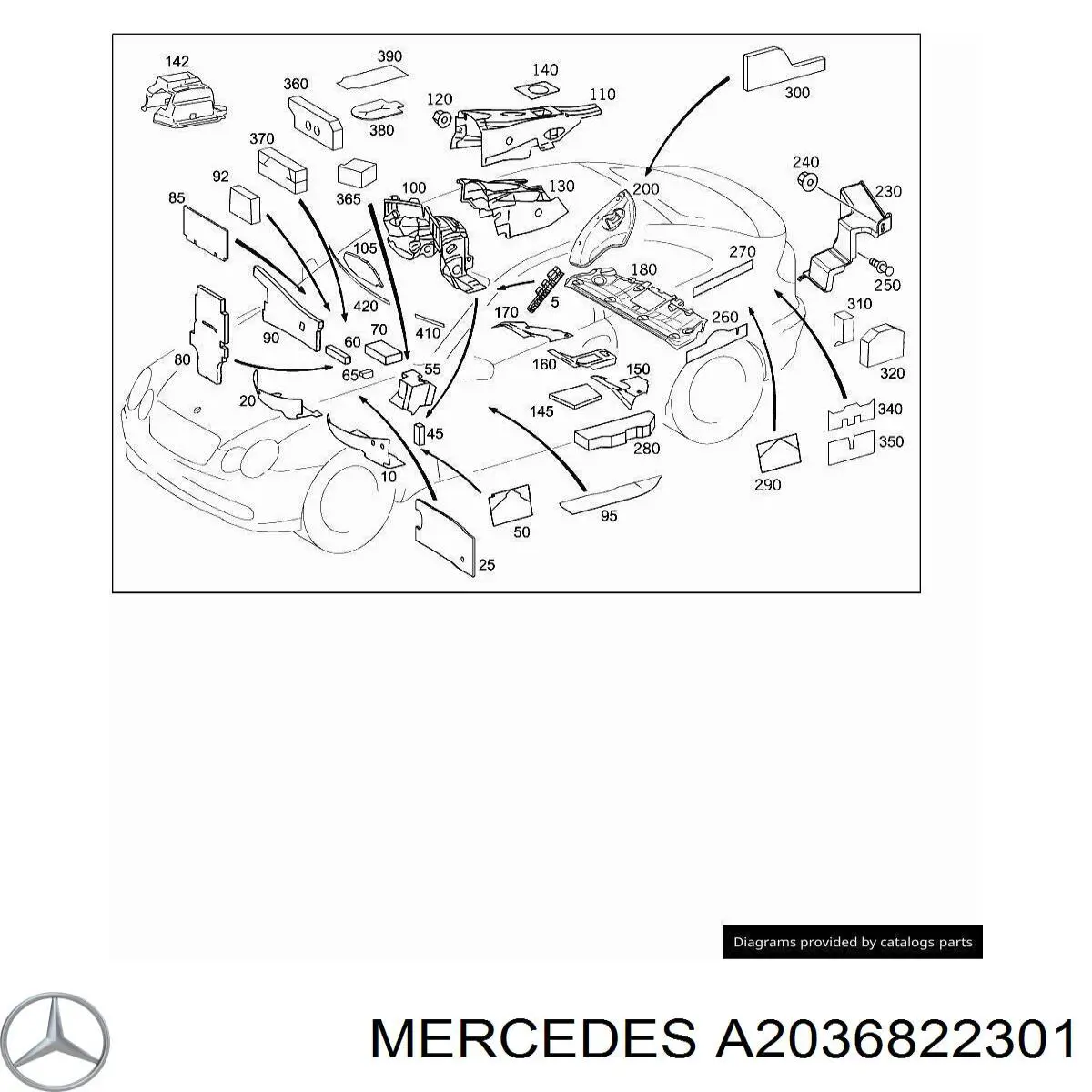 A2036822301 Mercedes 