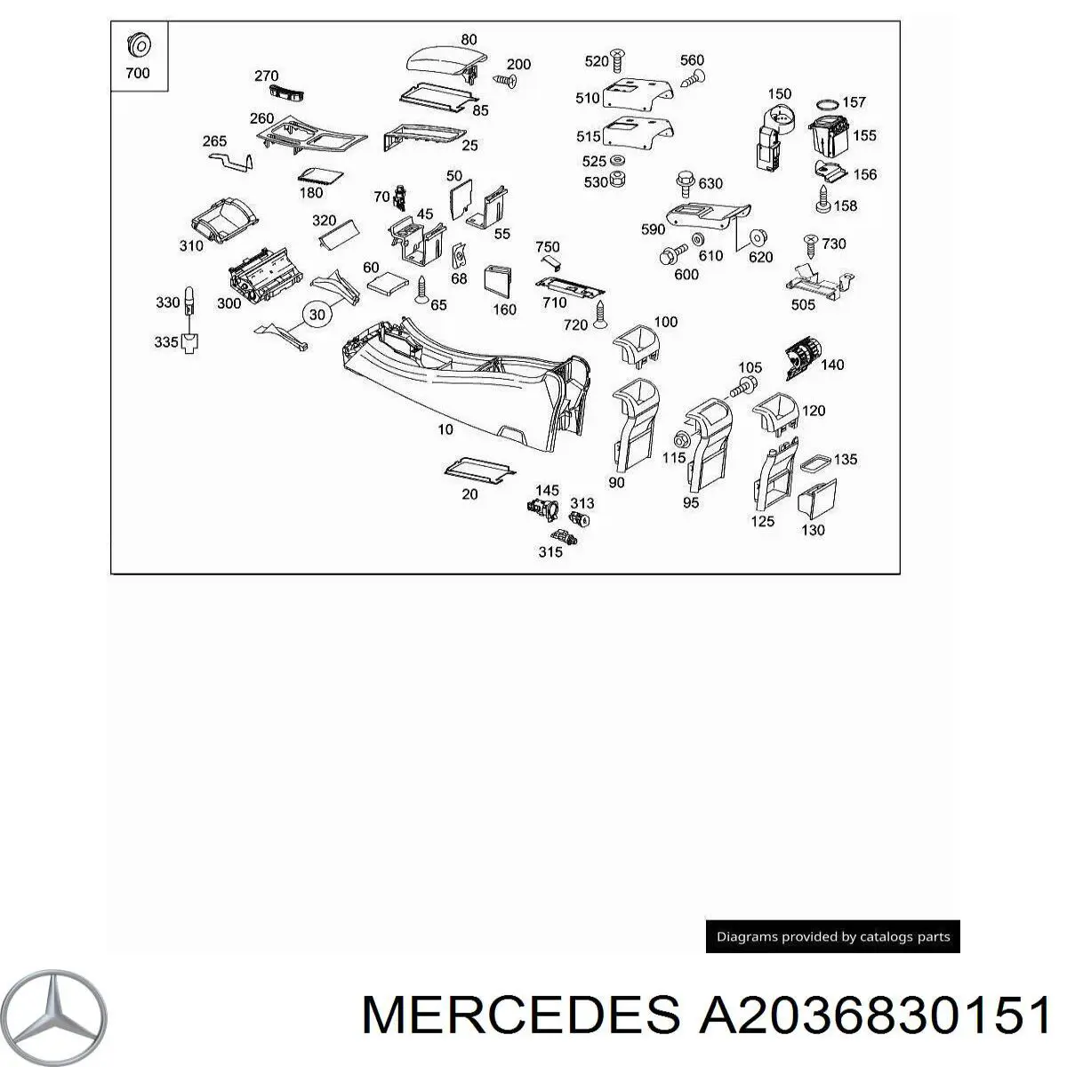 A2036830151 Mercedes 
