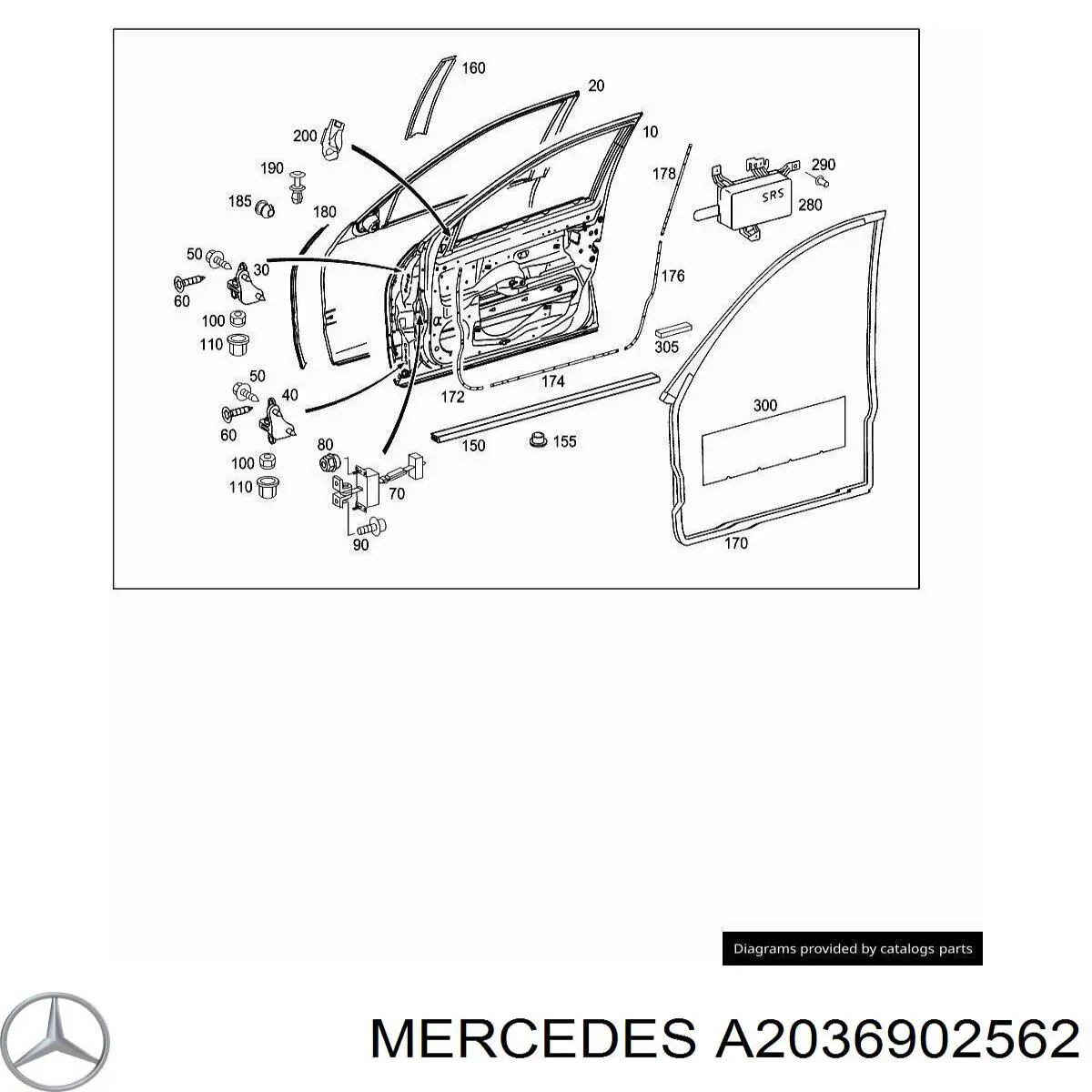 Купити A2036907382 Mercedes 