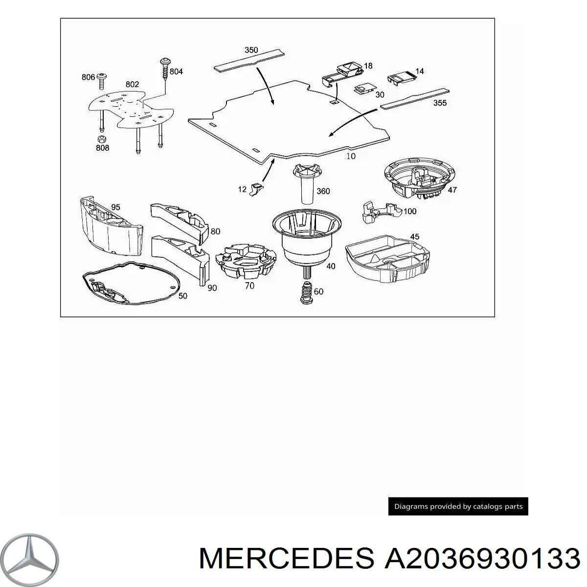 A2036930133 Mercedes 