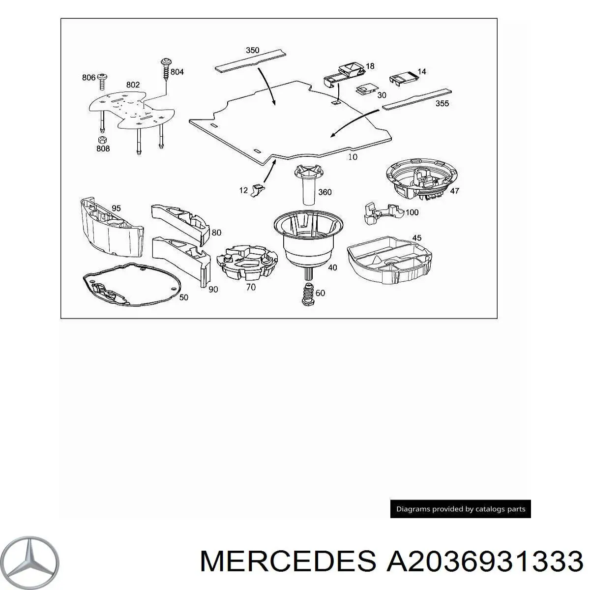 A2036932333 Mercedes 
