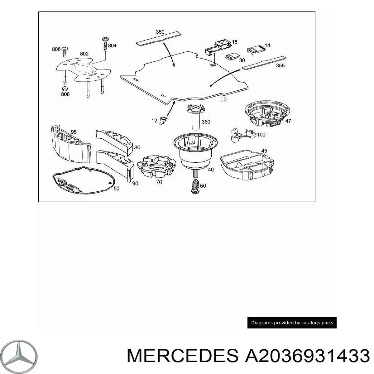 A2036932433 Mercedes 