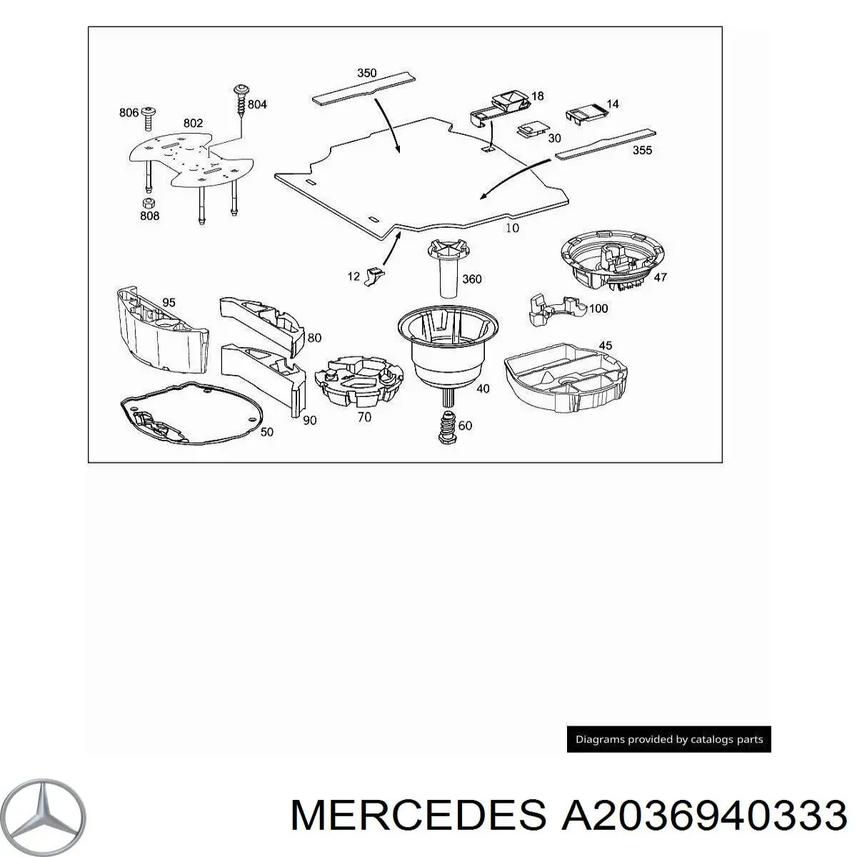 A2036940333 Mercedes 