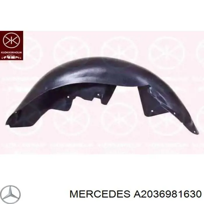 Підкрилок заднього крила, правий Mercedes A2036981630 ціна, від 12.70 USD