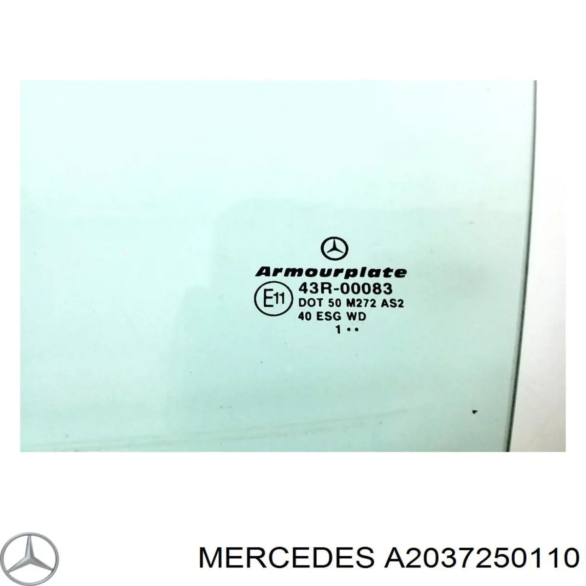 Купити A2037250110 Mercedes Скло та ущільнювачі скла вітрового правого/лівого