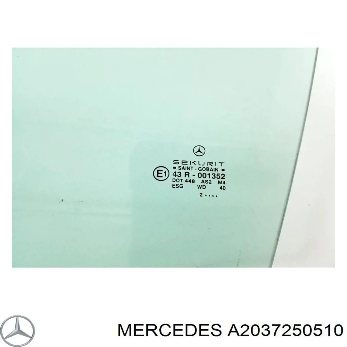 A2037250510 Mercedes Скло передніх дверей, лівих