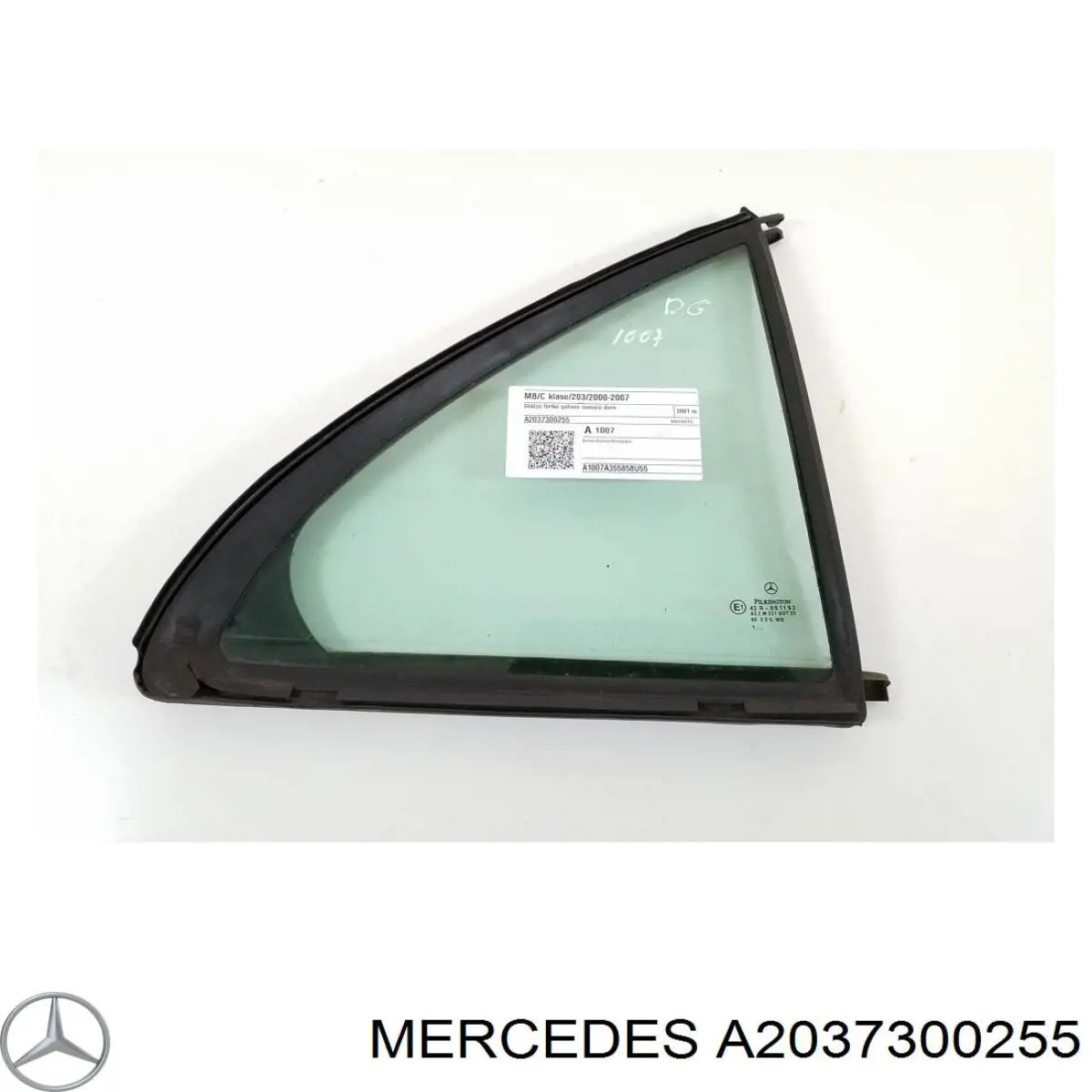 Скло кутове дверей задніх Mercedes A2037300255 ціна, від 12.70 USD