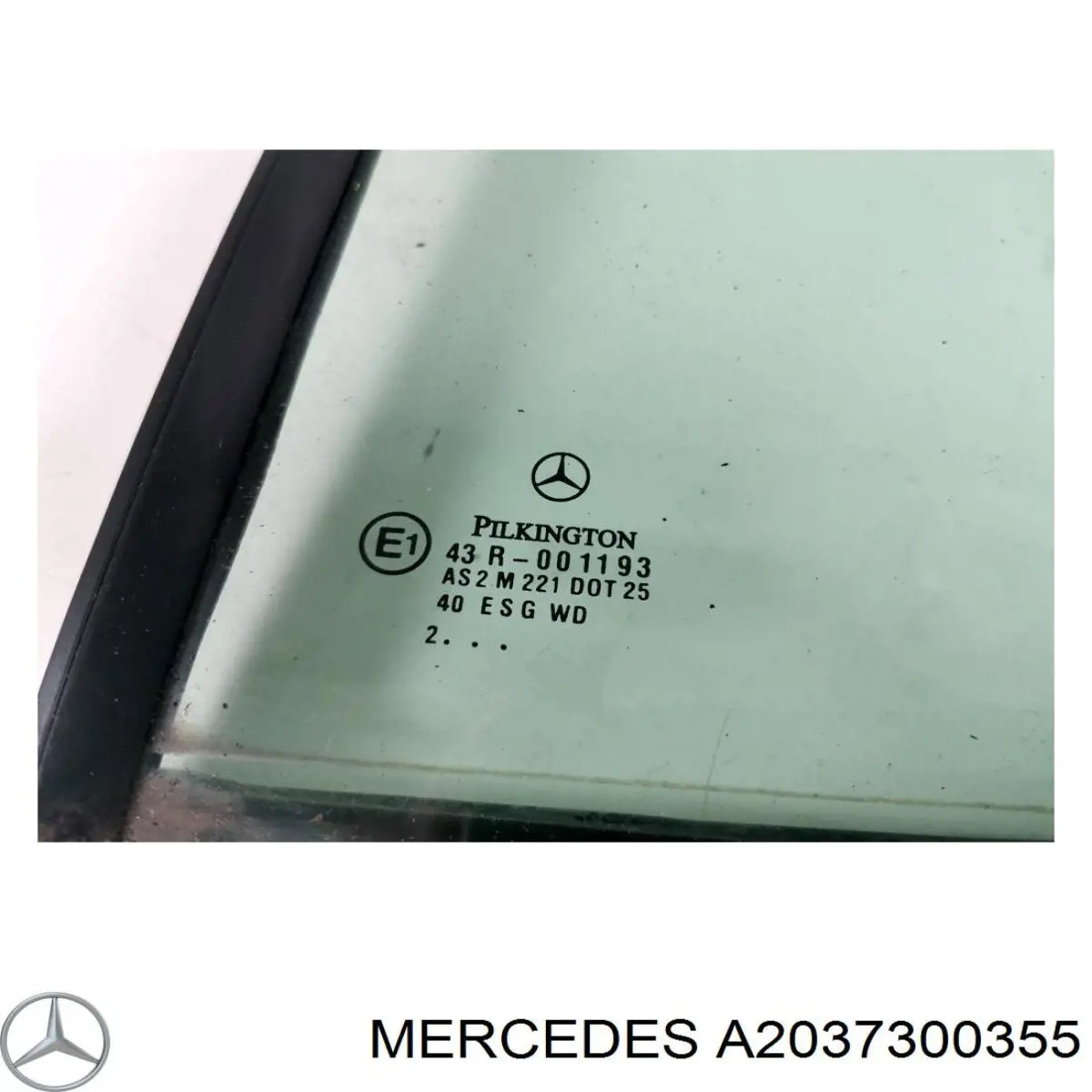 A2037300355 Mercedes Кватирка дверей трикутник, задньої, лівої