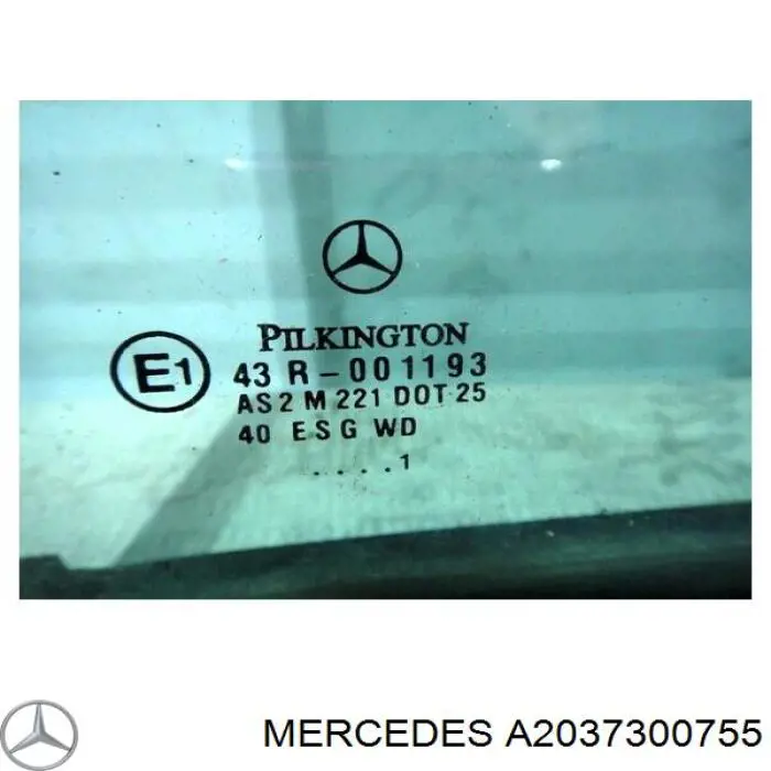 Купити A2037300755 Mercedes Скло-кватирка двері, задньої, лівої