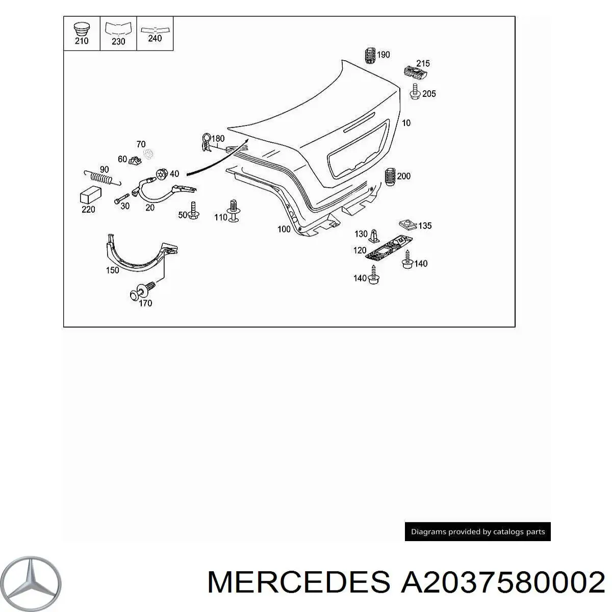 A2037580002 Mercedes 