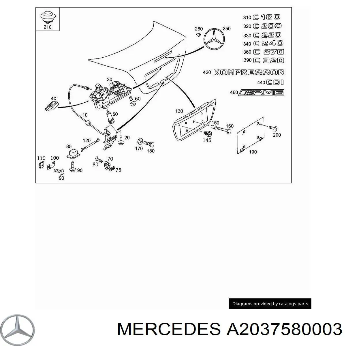  A2037580003 Mercedes