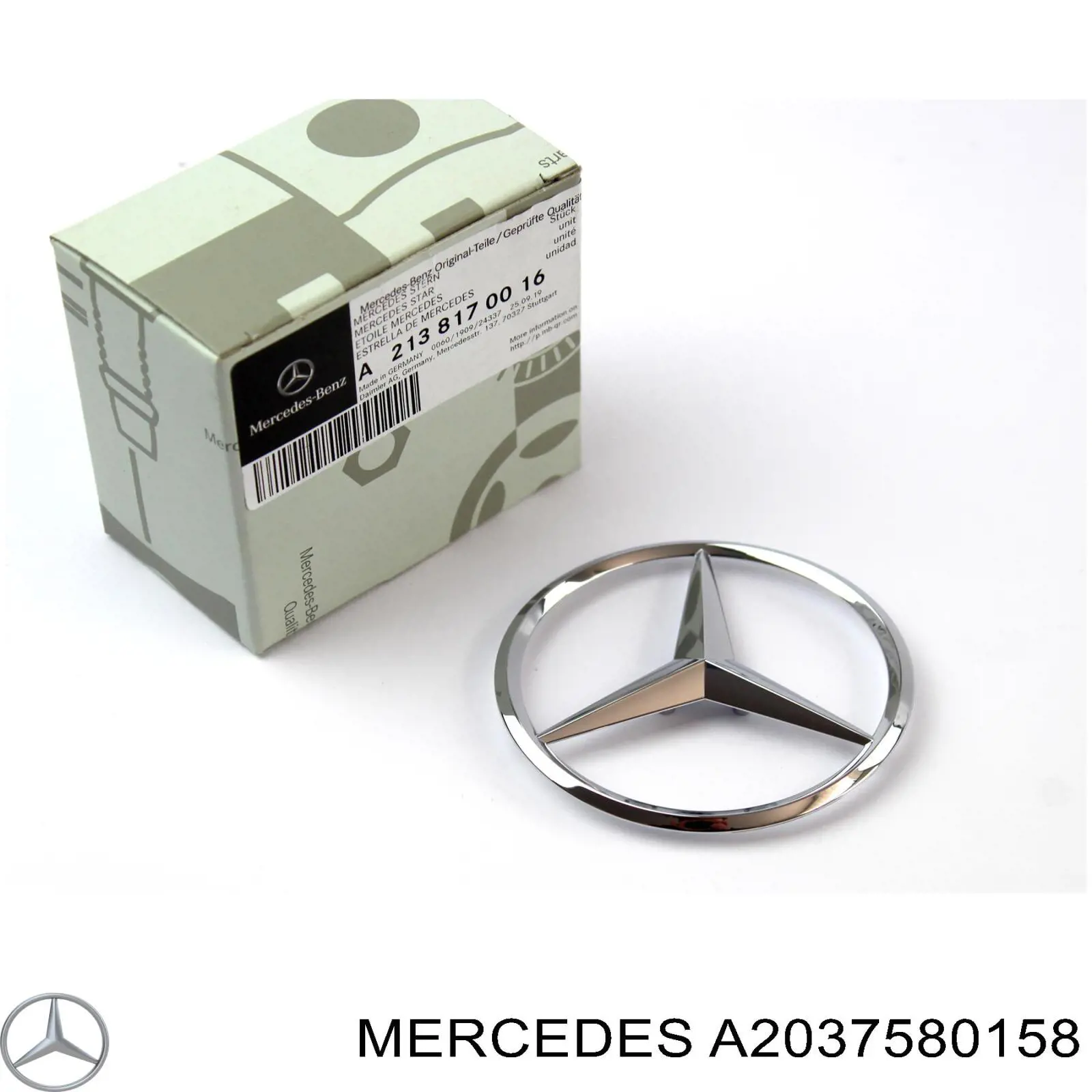 2037580158 Mercedes емблема кришки багажника, фірмовий значок