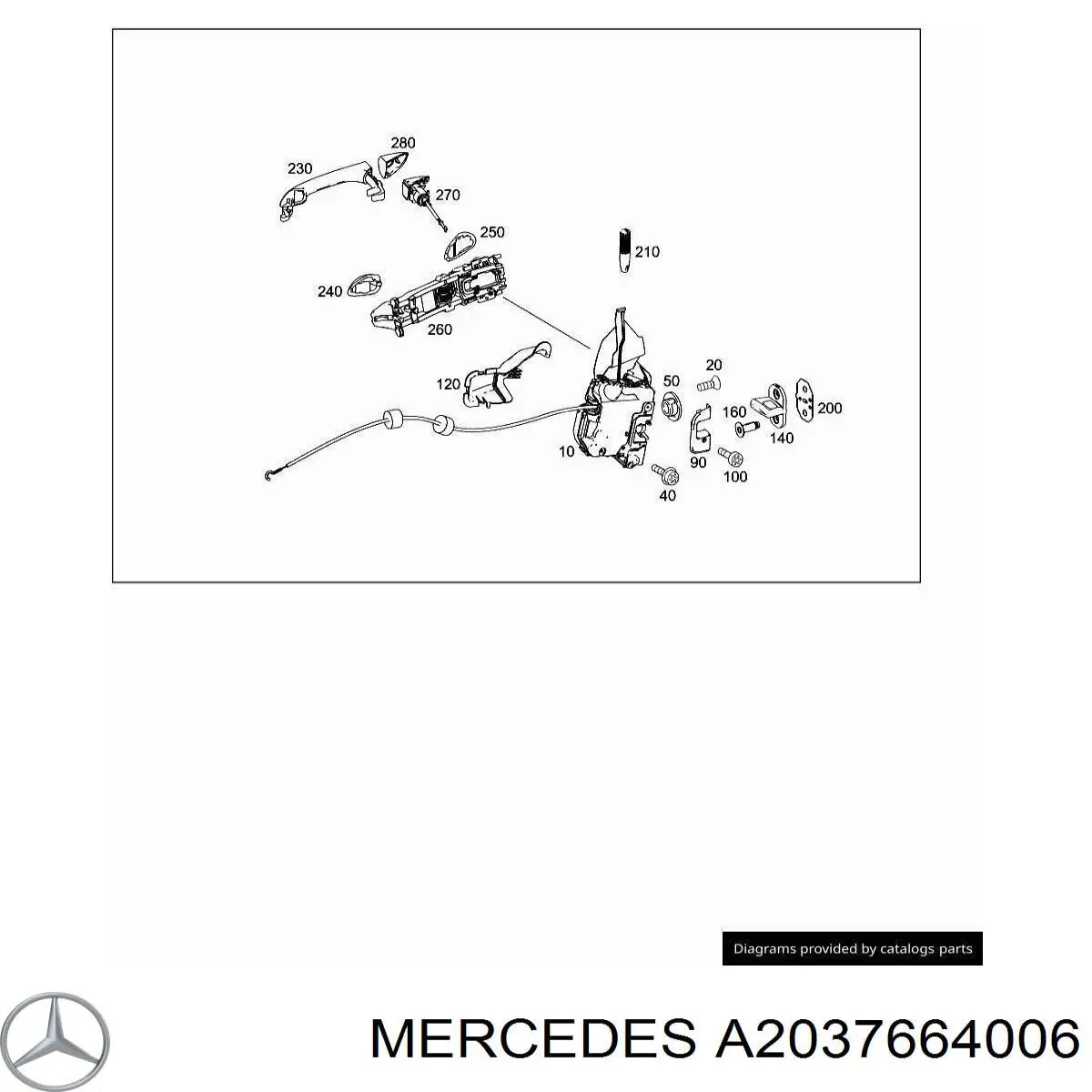  Mercedes A2037664006 ціна, від 33.86 USD