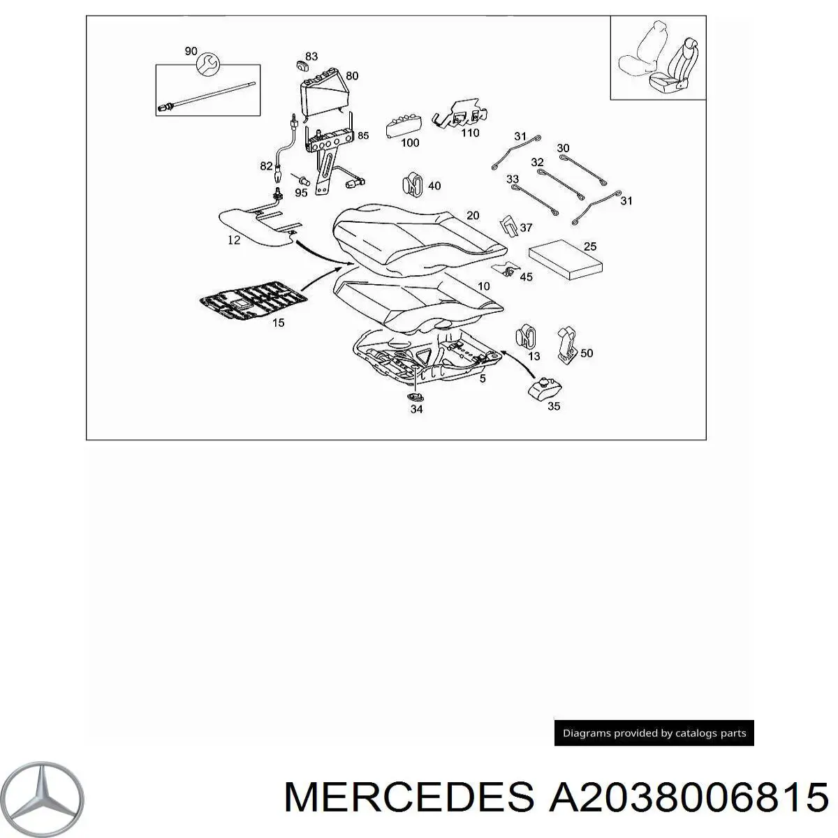  A2038006815 Mercedes