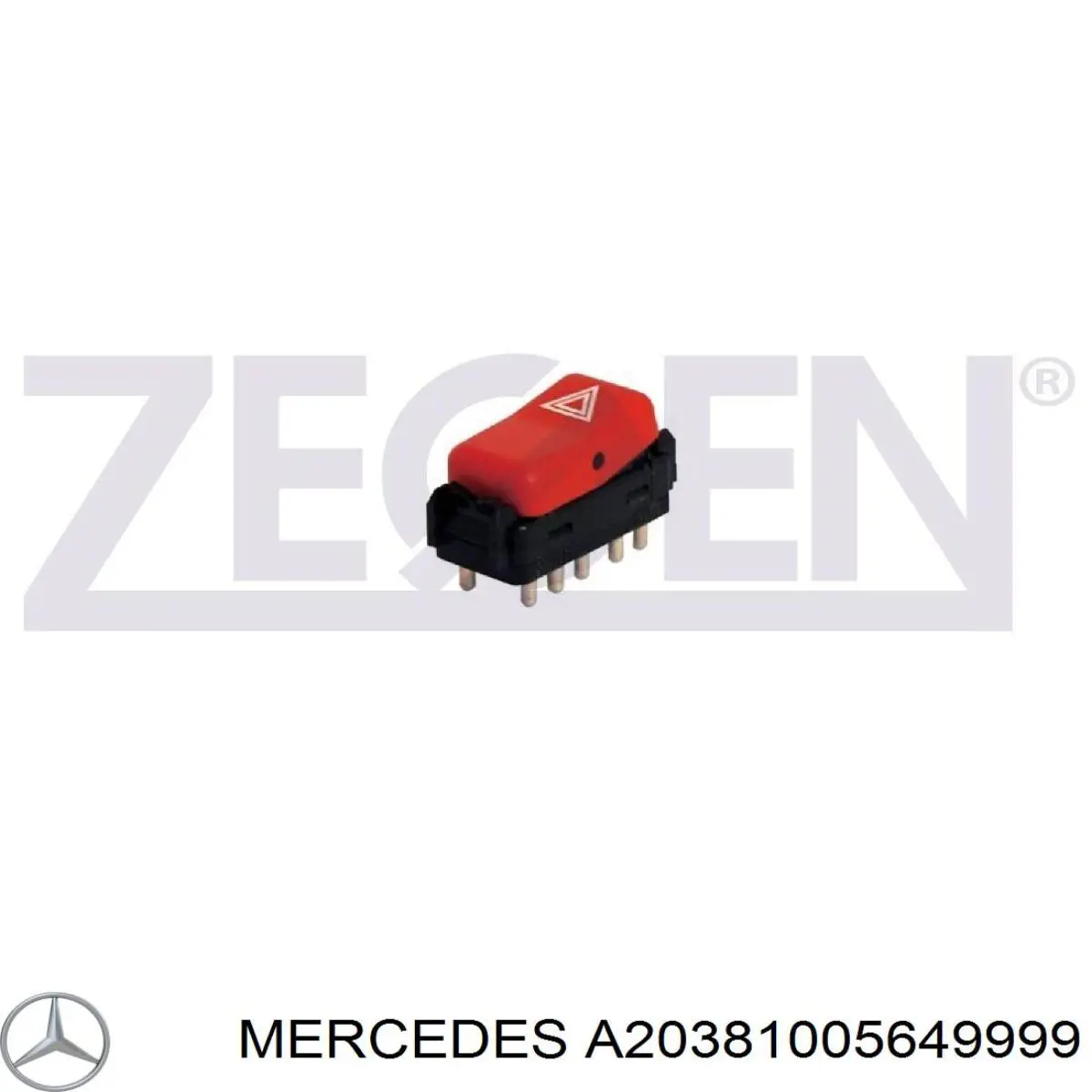 Накладка лівого дзеркала заднього виду Mercedes A20381005649744