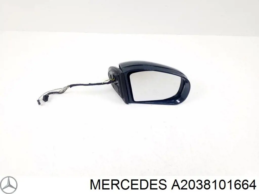 A2038101664 Mercedes Накладка дзеркала заднього виду, права