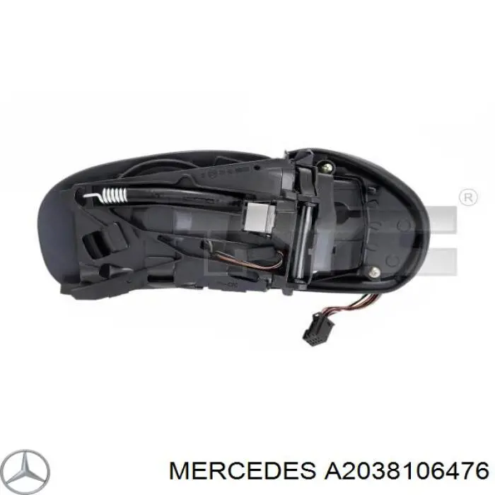 Праве бічне дзеркало Mercedes A2038106476 ціна, від 76.01 USD