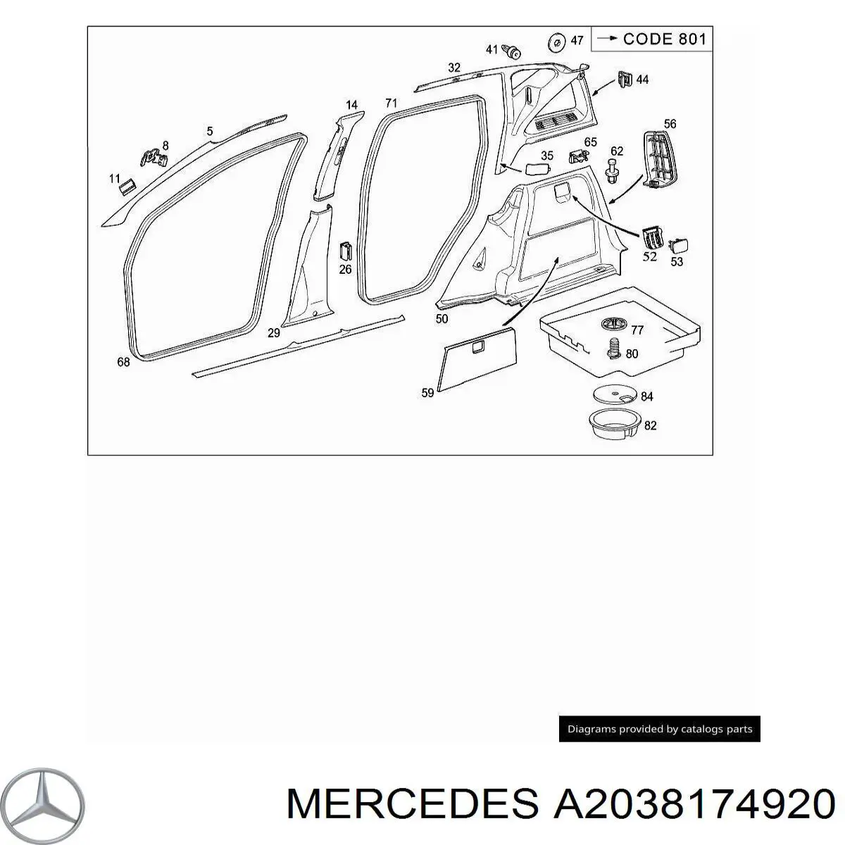  Mercedes A2218171820 ціна, від 3.39 USD
