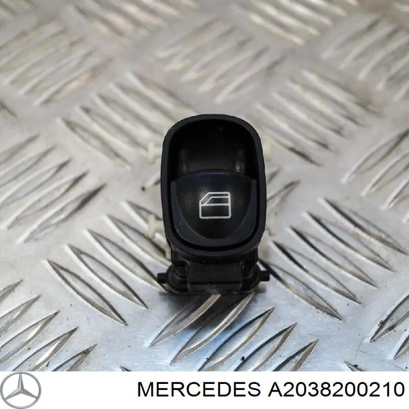 Купити A2038200210 Mercedes Кнопка вмикання двигуна склопідіймача передня права