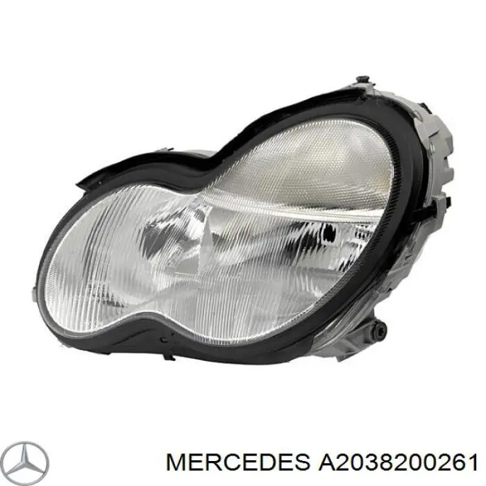 Фара передня права Mercedes A2038200261 ціна, від 79.81 USD