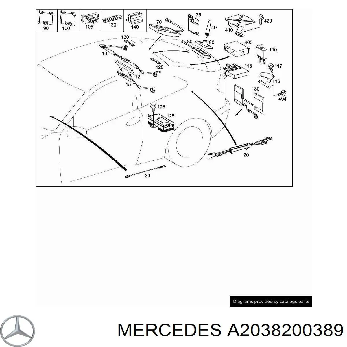  A2038200389 Mercedes