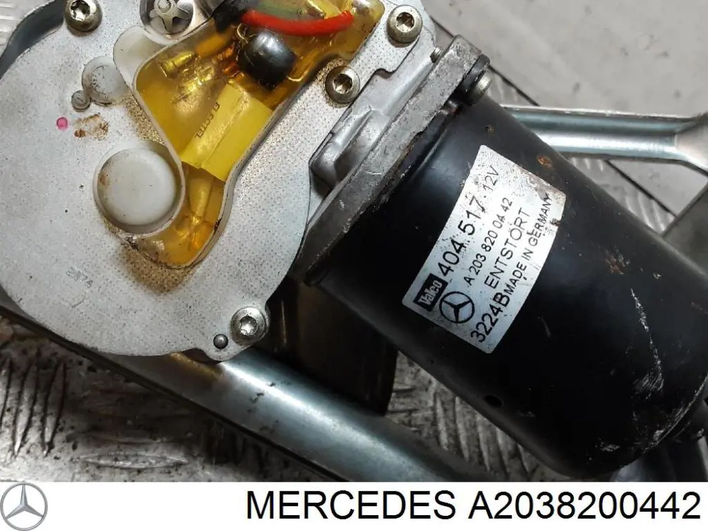 Мотор стеклоочищувача Mercedes A2038200442 ціна, від 25.34 USD
