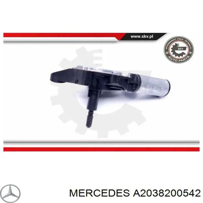 Задній механізм склоочисника Mercedes A2038200542