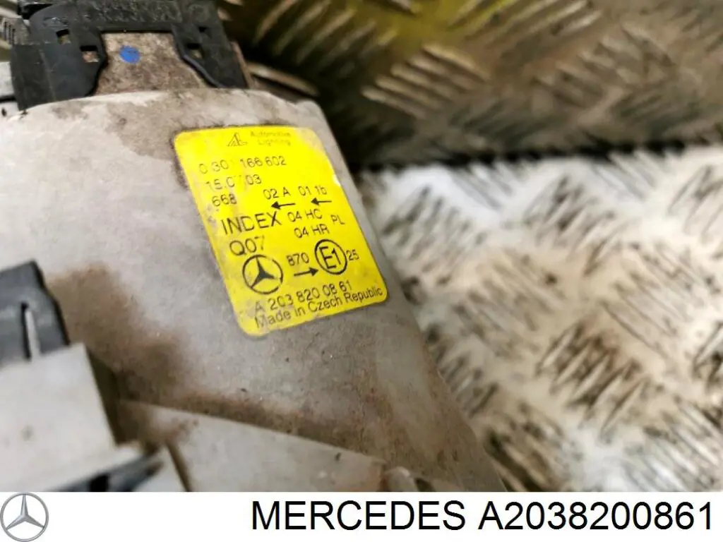 Купити A2038200861 Mercedes Права блок фара