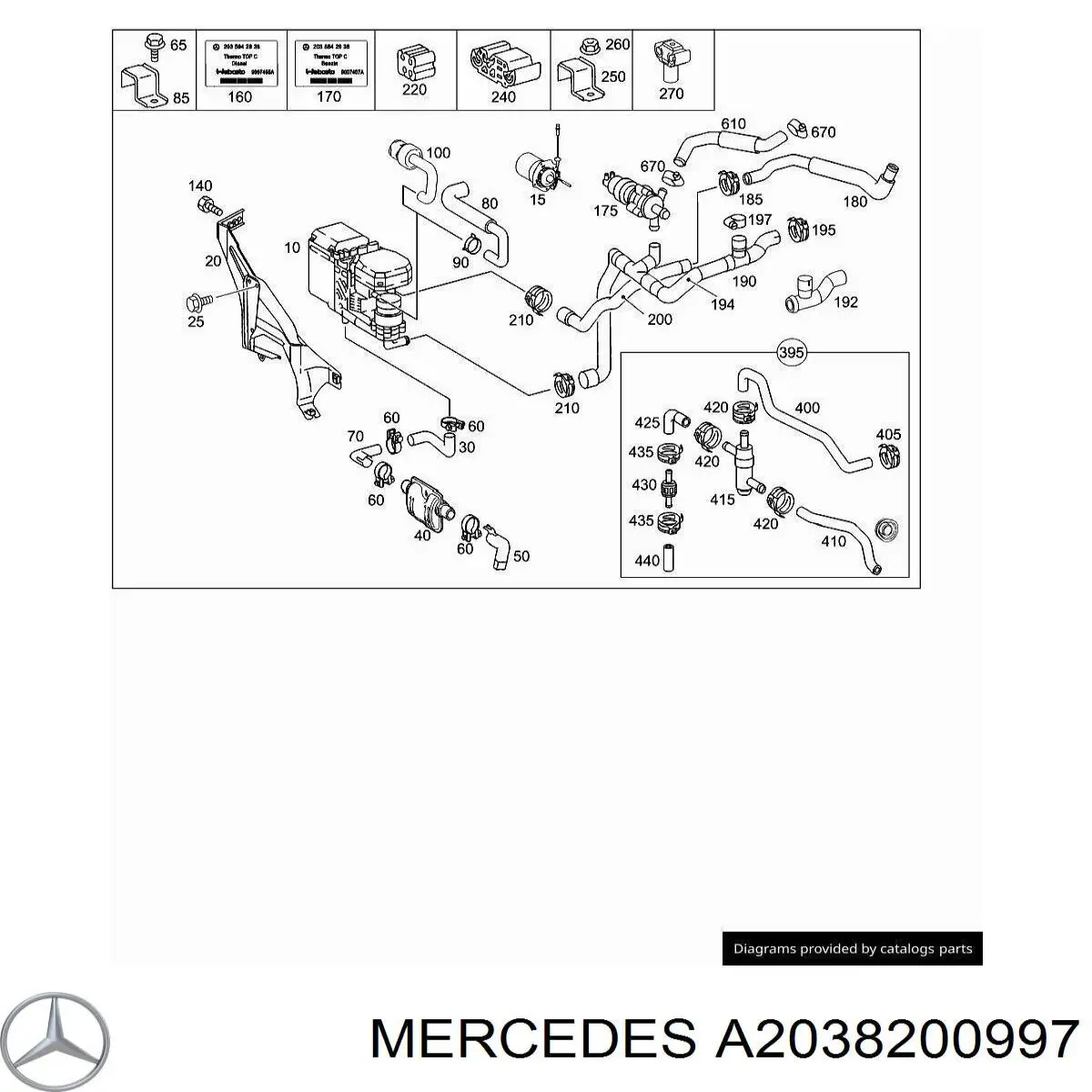 A2038200997 Mercedes 