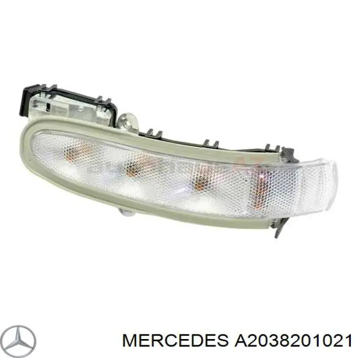 2038201021 Mercedes покажчик повороту дзеркала, правий