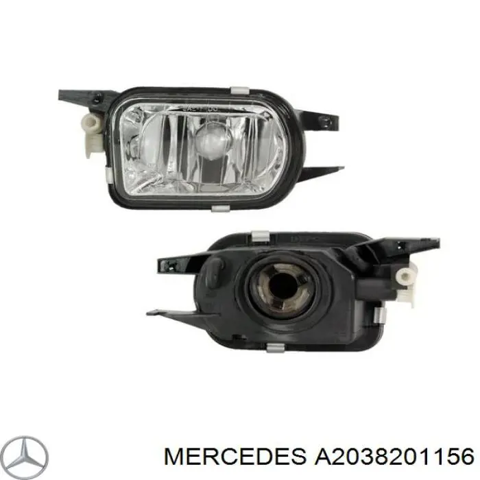 Фара протитуманна, ліва A2038201156 Mercedes
