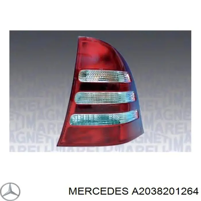 Купити A2038201264 Mercedes Задня права фара
